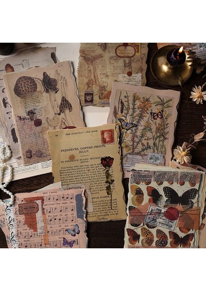 No.3 Tarzı Büyük Boy Ortaçağ Bitki Eski Kitap Sayfası Için Vintage Kağıt Önemsiz Dergisi Süt Dıy Scrapbooking Albümü Dekorasyon Kağıt Malzemeleri (Yurt Dışından)