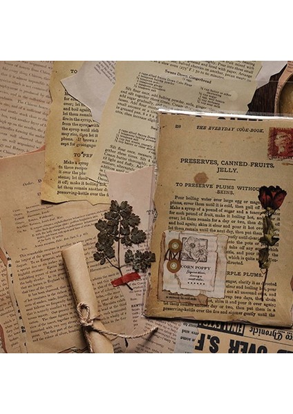 No.3 Tarzı Büyük Boy Ortaçağ Bitki Eski Kitap Sayfası Için Vintage Kağıt Önemsiz Dergisi Süt Dıy Scrapbooking Albümü Dekorasyon Kağıt Malzemeleri (Yurt Dışından)