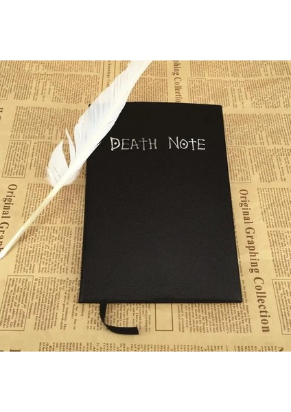 Bir Stil Güzel Anime Death Note Defter Tüy Kalem Kitap Animasyon Yazma Dergi Seti Deri Dergisi Koleksiyon Death Note Defter (Yurt Dışından)