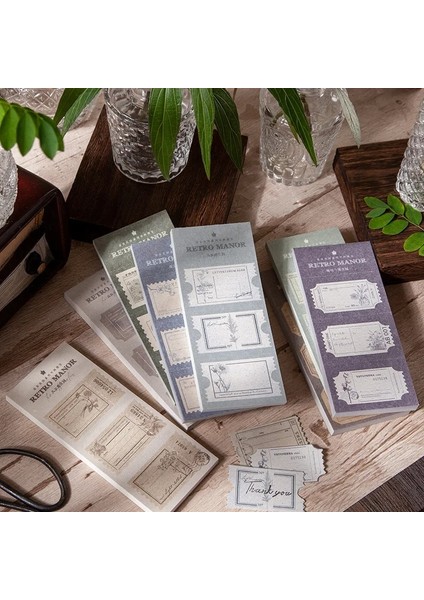 C Stili Dimeets Retro Manor Serisi Yaratıcı Not Defterleri Scrapbooking Dergisi Karınca Hattı ile Vintage Dekoratif Baz Kağıt Kırtasiye (Yurt Dışından) fiyatları