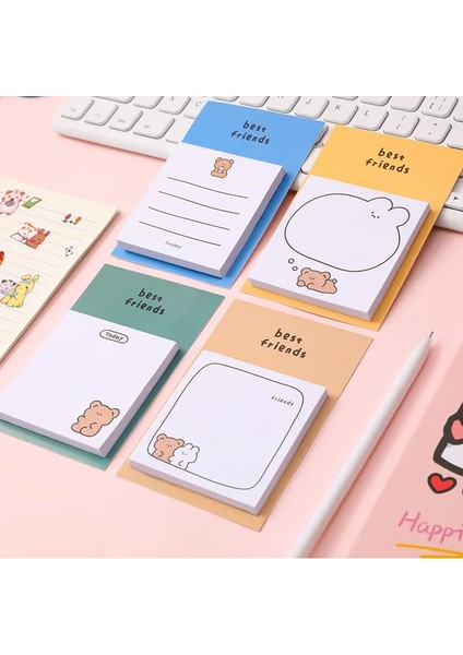 Mavi Stil 30 Yaprak Sevimli Karikatür Ayı Yapışkan Notlar Bloknot Günlüğü Sabit Pullar Karalama Defteri Dekoratif Kawaii N Kez Yapışkan (Yurt Dışından) fırsatları