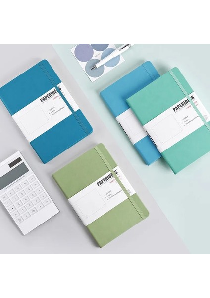 Şarap Kırmızısı Stili Ciltli A5 Bullet Journals Dot Notebook Yaşı 100GSM 5,7x8. Retro Bandaj Şeker Renk Günlüğü Defter Günlüğü Bujo (Yurt Dışından)