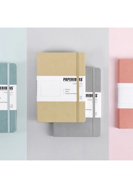 Şarap Kırmızısı Stili Ciltli A5 Bullet Journals Dot Notebook Yaşı 100GSM 5,7x8. Retro Bandaj Şeker Renk Günlüğü Defter Günlüğü Bujo (Yurt Dışından)