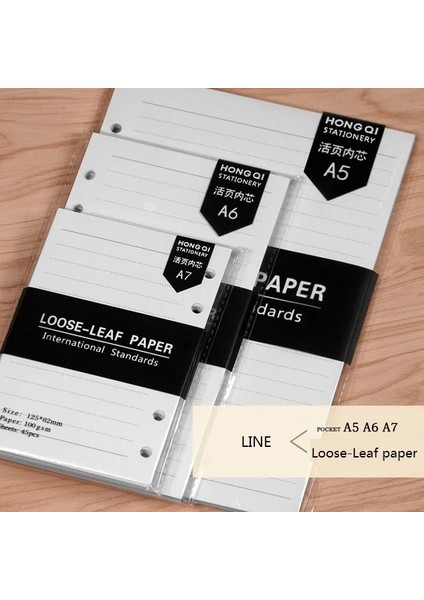 Çizgi Stili A5 A5A6A7 Spiral Defter Gündemi Aylık Haftalık Planlayıcı Eets Altı Delikli Standart Gevşek Yapraklı Kağıt Ofis Okul Kırtasiye (Yurt Dışından)