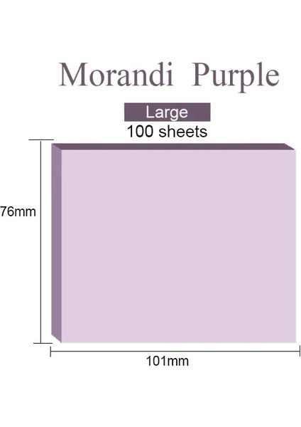 Büyük Mor Tarzı 100 Yaprak Morandi Yapışkan Notlar Pedler Poz Kırtasiye Kağıt Etiketler Yayınlandı Not Defteri Defter Okul Ofis Aksesuarları (Yurt Dışından)