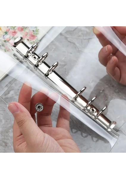 Çizgi Stili A7 A5 A6 Spiral Şeffaf Pvc Defter Kapağı Gevşek Günlüğü Bobin Halkalı Binder Dolgu Kağıt Ayrı Planlayıcı Çanta Almak Kart Depolama (Yurt Dışından) fırsatları