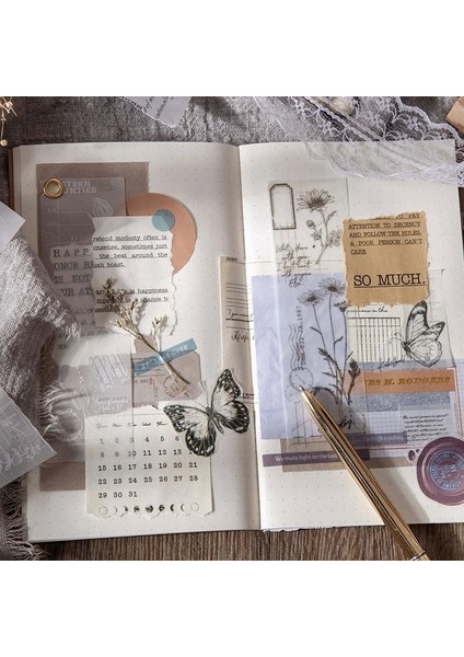 E Stili 30 Yaprak Vintage Bitki Yaprakları Sülfürik Asit Kağıt Scrapbooking Malzemesi Sanat Zanaat Günlüğü Dıy Dekoratif Dergi Malzemeleri (Yurt Dışından) indirimleri