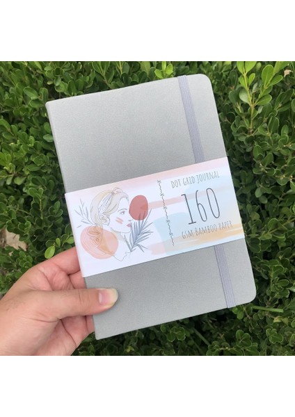 GRI6803 Stili Noktalı 160 Sayfa Buke Bullet Nokta Izgaralı Defter Noktalı Günlük Çizim Eskiz DEFTERI-160GSM Kağıt, Iç Cep, Numaralı Sayfa P1- P160 (Yurt Dışından)