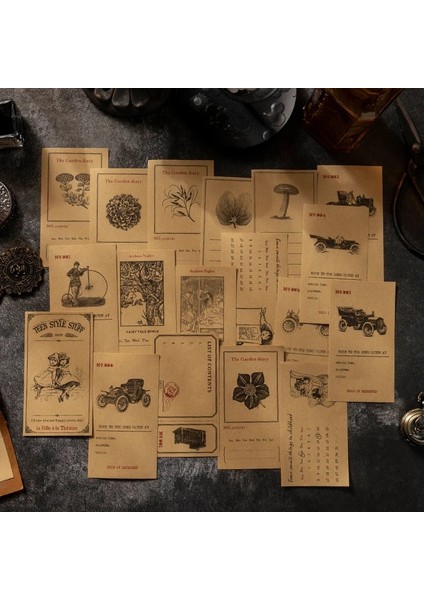 Bir Stil Journamm Ack Vintage Kraft Kağıt Scrapbooking Günlüğü Dergisi Kolaj Malzeme Kırtasiye Ofis Okul Malzemeleri Not Defteri (Yurt Dışından) fırsatları
