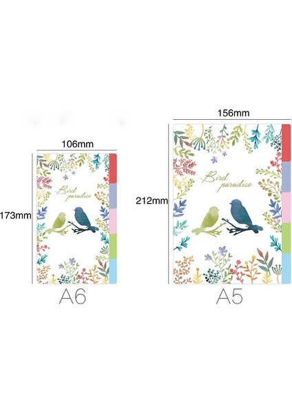 Asla Stilden Vazgeçme A4 11 Delik Planner Journal Bölücüler Üst Sekme A5 A6 A7 B5 A4, Siyah Kraft Beyaz Indeks Ayırıcı Kağıt Panosu (Yurt Dışından)