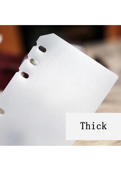 1pc Kalın Pp Tarzı A6 6 Delik Planner Journal Bölücüler Üst Sekme A5 A6 A7 B5 A4, Siyah Kraft Beyaz Indeks Ayırıcı Kağıt Panosu (Yurt Dışından)
