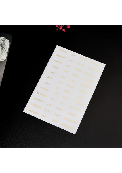 Altın Çıkartma Stili A5 Sharkbang Pvc Şeffaf A5 Defter Spiral Bağlayıcı Indeks Ayırıcı Sayfa Bölücüler Günlüğü Kitap Sticker Kırtasiye (Yurt Dışından)