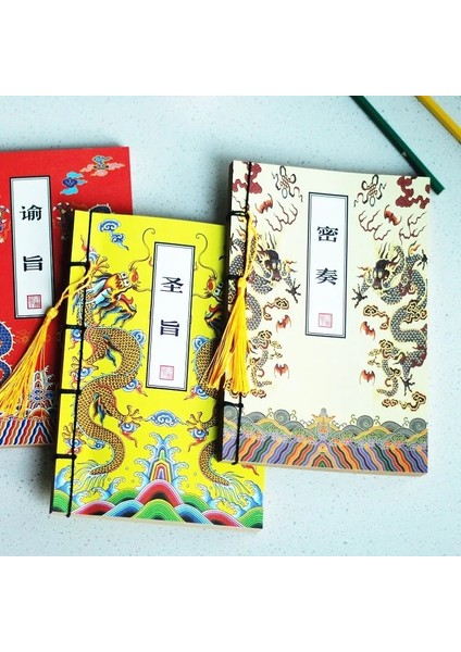 No.2 Tarzı A5 Çin Retro Kişisel Günlük Defter Antika Püsküller Boş Kraft Dergiler Sketchbook Defterler Not Defteri Öğrenci Kırtasiye (Yurt Dışından)