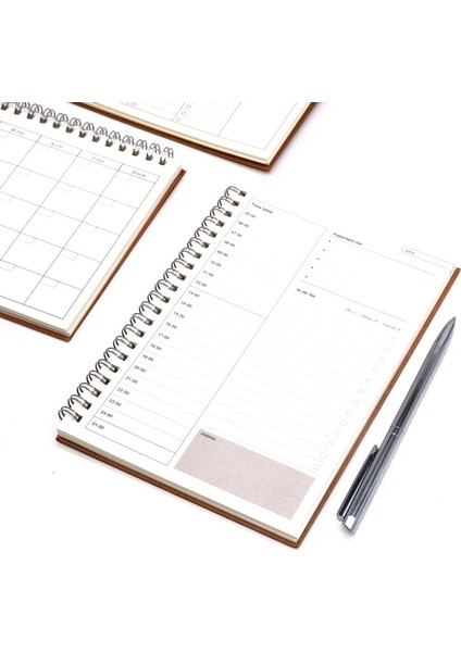 Haftalık Planlayıcı Stili Günlük Haftalık Planlayıcı Defter Caderno Gündem Libretas Not Defteri Kraft Kağıt Defterler Ajandalar Filofax A5 Spiral (Yurt Dışından)