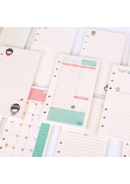 Izgara Stili A5 A5 A6 Spiral Defter Dolgu Kağıdı Filofax Diario Planlayıcısı Yedek Ofis Aksesuarlarının Iç Sayfaları Binder Kitap Pap (Yurt Dışından) indirimleri