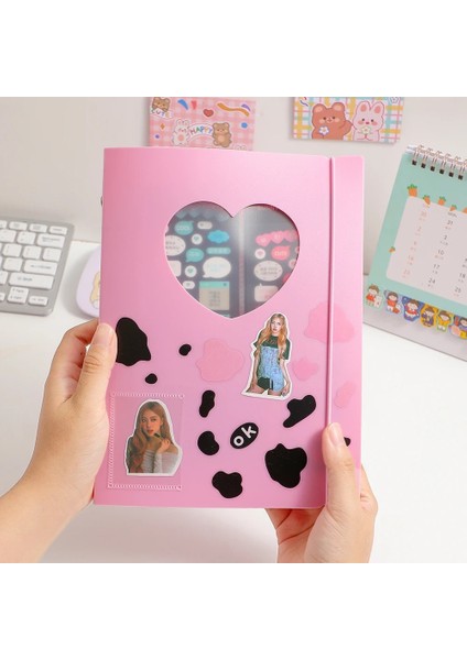 A5 4 Gird 10 Adet Tarzı Skysonıc Aşk Kalp A5 Binder Defter Günlük Kapak Ins Bandaj Fotoğraf Kartları Çıkartmalar Kitap Toplamak Fotoğraf Organzier Kırtasiye (Yurt Dışından) fiyatları