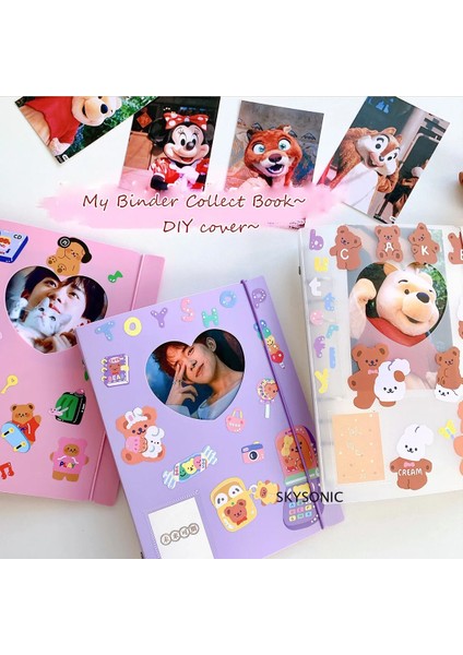 A5 4 Gird 10 Adet Tarzı Skysonıc Aşk Kalp A5 Binder Defter Günlük Kapak Ins Bandaj Fotoğraf Kartları Çıkartmalar Kitap Toplamak Fotoğraf Organzier Kırtasiye (Yurt Dışından) modelleri