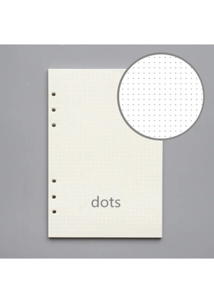 Noktalı Stil A5 45 Yaprak Halka Defter Ek Doldurma 6 Delik Gevşek Yaprak Kağıtları Dergiler A5 A6 Spiral Günlük Planlayıcı Iç Çekirdek Kağıtları (Yurt Dışından)