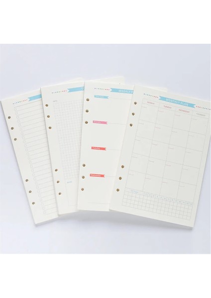A5 Haftalık Plan Stili 40 Yaprak A5A6 6 Kağıt Dosya Yedekleri Defter Iç Sayfaları Haftalık Aylık Planlayıcı Yapılacaklar Listesi Gevşek Yapraklı Ciltçi C (Yurt Dışından) modelleri
