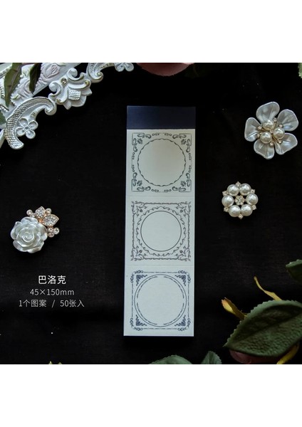Bir Stil Dimeets Retro Çiçek Çerçeve Notlar Craft Kağıt Günlük Planlayıcısı Kartı Scrapbooking Vintage Dekoratif Etiketi Dıy Baz Kağıt (Yurt Dışından)