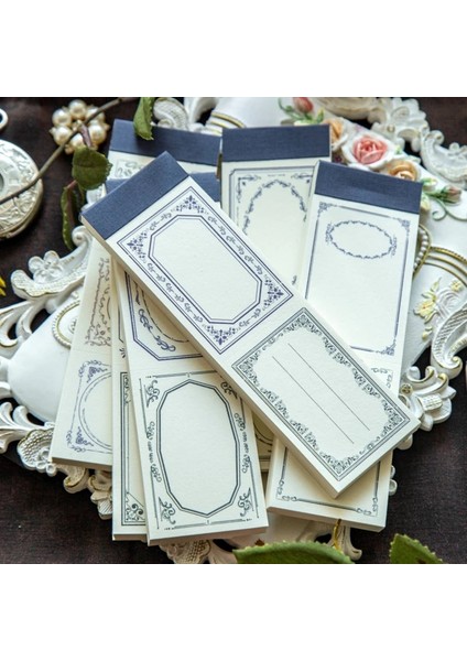 Bir Stil Dimeets Retro Çiçek Çerçeve Notlar Craft Kağıt Günlük Planlayıcısı Kartı Scrapbooking Vintage Dekoratif Etiketi Dıy Baz Kağıt (Yurt Dışından) fırsatları