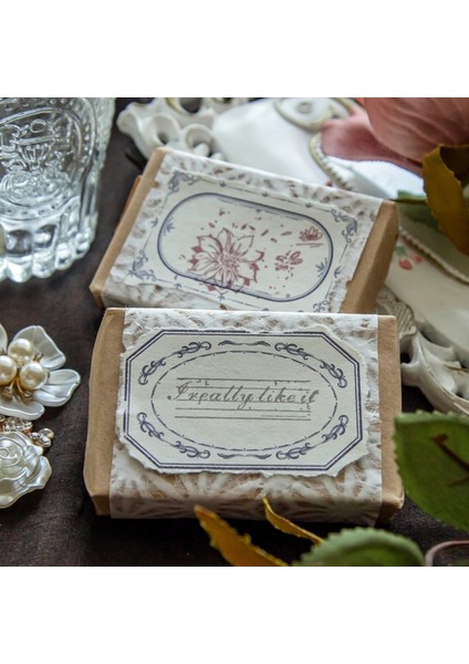Bir Stil Dimeets Retro Çiçek Çerçeve Notlar Craft Kağıt Günlük Planlayıcısı Kartı Scrapbooking Vintage Dekoratif Etiketi Dıy Baz Kağıt (Yurt Dışından) indirimleri
