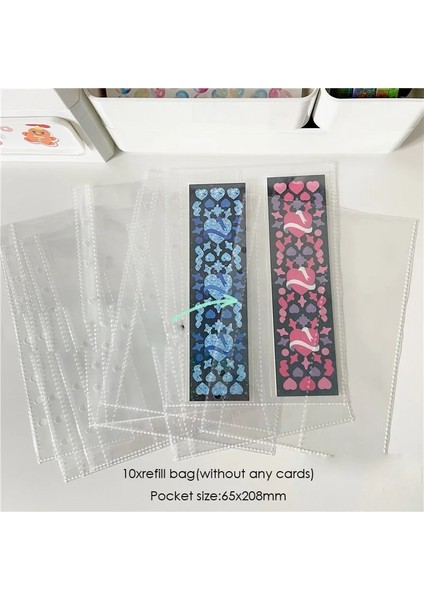 10 Dolum Torbası D Stili A5 Sharkbang A5 Kartları Fotoğraf Düzenleyici Kitap ve Bağlayıcı Defter Kapağı Sickers Koleksiyon Kitap Kore Albümü Gündem Albümü Saklama Torbaları (Yurt Dışından)