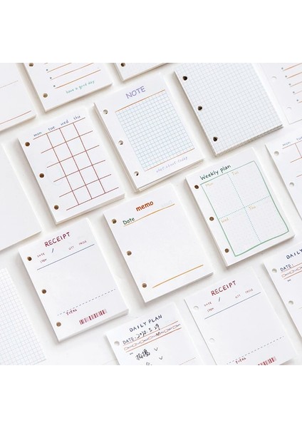 Not Stili Yaratıcı Sevimli Şeffaf 3 Yüzük Mini Gevşek Yaprak El Kitabı Öğrenci Taşınabilir Dizüstü Halka Binder Kawaool Malzemeleri (Yurt Dışından)
