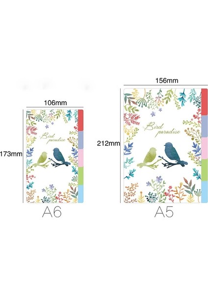 Yeşil Kalp Stili A5 6 Delik Planner Journal Bölücüler Üst Sekme A5 A6 A7 B5 A4, Siyah Kraft Beyaz Indeks Ayırıcı Kağıt Panosu (Yurt Dışından) indirimleri