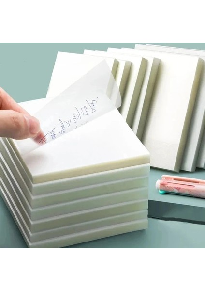No.2 Tarzı Loede Sıfatlar ile Şeffaf Kendinden Yapışkanlı Notlar Çıkartmalar Öğrenci Ofis Kırtasiye Için Yapışkan Basit ve Yüksek Değerli Not Kağıdı (Yurt Dışından)