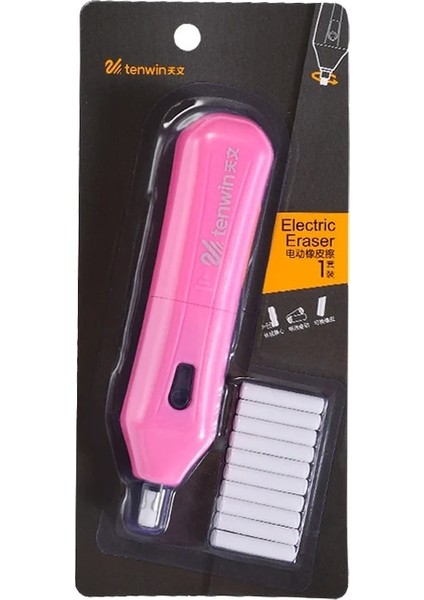 Pembe 8301 Stili Kawaii Elektrikli Silgi Sanat Kauçuklar Mini Yoğurulmuş Silgi Dolum Çocuklar Için Sevimli Elektronik Kalem Silgileri Kırtasiye Okul Malzemeleri (Yurt Dışından)