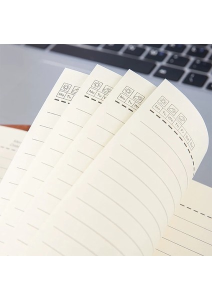 Siyah Stil A6 Taşınabilir Defterler A6 Gezgin Günlükleri Okul Ofisi Toplantı Kayıt Defteri, Yumuşak Deri Günlükler, 160 Sayfa, 80 Gsm, Gündem 2022 (Yurt Dışından)