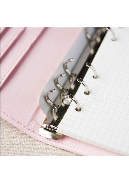 Bir Stil A6 Macaron Renk A5 A6 6 Halka Bağlayıcı Pu Klipsli Defter Deri Gevşek Yaprak Defter Kılıfı Defterler Dergisi Kawaii Kırtasiye (Yurt Dışından)