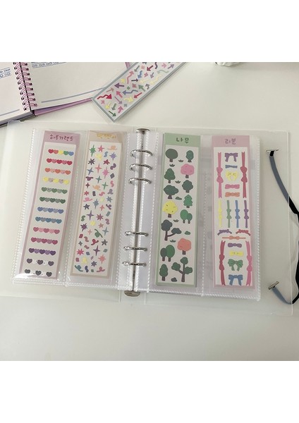 10 Dolum Torbası A Stili A5 Sharkbang A5 Kartları Fotoğraf Düzenleyici Kitap ve Bağlayıcı Defter Kapağı Sickers Koleksiyon Kitap Kore Albümü Gündem Albümü Saklama Torbaları (Yurt Dışından)
