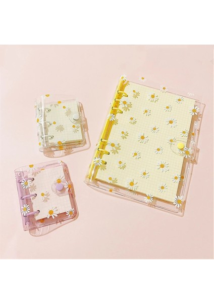 45 Adet Yedek A6 Izgara Stili A5A6 Gevşek Yapraklı Defter Sevimli Papatya 6 Yüzükler Binder Dosya Klasörü Kawaii Defter Planlayıcısı Not Defterleri Kırtasiye Okul Dergileri (Yurt Dışından)