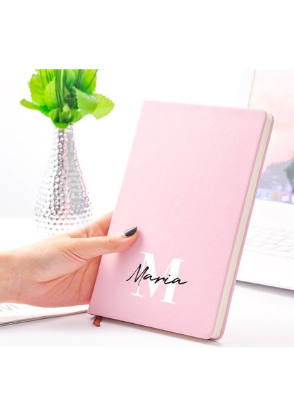Bir Stil A6 2021 Yeni Popüler Özel Ad A5 A6 Günlüğü Defter Günlük Iş Ofis Deri Iş Dizüstü Günlüğü Not Defteri Okul Malzemeleri (Yurt Dışından)