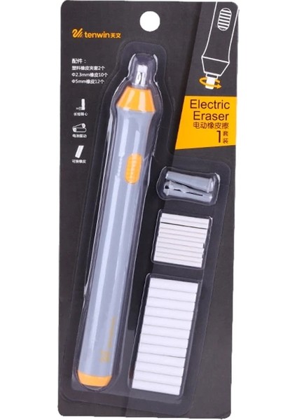 Gri 8302 Stili Kawaii Elektrikli Silgi Sanat Kauçuklar Mini Yoğurulmuş Silgi Dolum Çocuklar Için Sevimli Elektronik Kalem Silgileri Kırtasiye Okul Malzemeleri (Yurt Dışından)