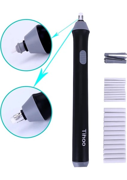 Gri 8302 Stili Kawaii Elektrikli Silgi Sanat Kauçuklar Mini Yoğurulmuş Silgi Dolum Çocuklar Için Sevimli Elektronik Kalem Silgileri Kırtasiye Okul Malzemeleri (Yurt Dışından) fırsatları