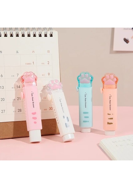 Pembe Tarzı 1 Adet Kawaii Kedi Pençe Silgi Kalem Sevimli Push-Pull Kalem Şekli Kauçuk Kore Kırtasiye Sevimli Okul Malzemeleri (Yurt Dışından) fiyatları