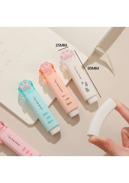 Pembe Tarzı 1 Adet Kawaii Kedi Pençe Silgi Kalem Sevimli Push-Pull Kalem Şekli Kauçuk Kore Kırtasiye Sevimli Okul Malzemeleri (Yurt Dışından) fırsatları