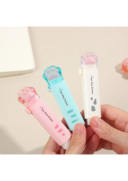 Pembe Tarzı 1 Adet Kawaii Kedi Pençe Silgi Kalem Sevimli Push-Pull Kalem Şekli Kauçuk Kore Kırtasiye Sevimli Okul Malzemeleri (Yurt Dışından) indirimleri