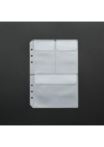 Fatura Çanta Stili A6 Maotu Gevşek Yaprak Pvc Saklama Çantası Etiket Bilet Kartı Organizatör Çanta Flap ile A5 A6 Spiral Defter Günlüğü Bobin Halka Bağlayıcı Dolgu (Yurt Dışından)