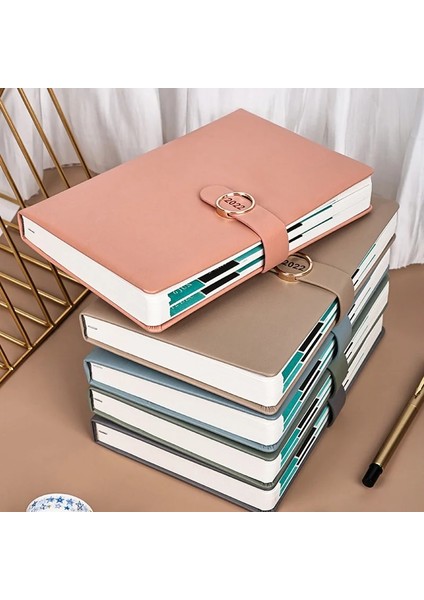 Yeşil Stil Ajanda Lanner Organizatör A5 Defter ve Dergi Toka Not Defteri Ofis Eskiz Defteri Kırtasiye Not Defteri Öğrenci Günlüğü Günlük (Yurt Dışından)