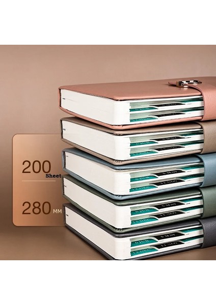 Yeşil Stil Ajanda Lanner Organizatör A5 Defter ve Dergi Toka Not Defteri Ofis Eskiz Defteri Kırtasiye Not Defteri Öğrenci Günlüğü Günlük (Yurt Dışından)