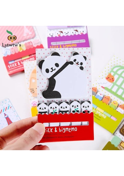 No.3 Tarzı 1 Parça Lytwtw'nin Güzel Hayvan Kedi Panda Kulesi Yapışkan Notlar Bloknot Kağıt Okul Malzemeleri Planlayıcısı Çıkartmalar Kırtasiye (Yurt Dışından)