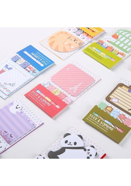 No.3 Tarzı 1 Parça Lytwtw'nin Güzel Hayvan Kedi Panda Kulesi Yapışkan Notlar Bloknot Kağıt Okul Malzemeleri Planlayıcısı Çıkartmalar Kırtasiye (Yurt Dışından)