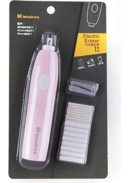 Pembe 8306 Stili Sevimli Elektrikli Silgi Kawaii Mini Yoğurulmuş Mekanik Kauçuklar Çocuklar Için Sanat Elektronik Kalem Silgileri Kırtasiye Okul Malzemeleri (Yurt Dışından)