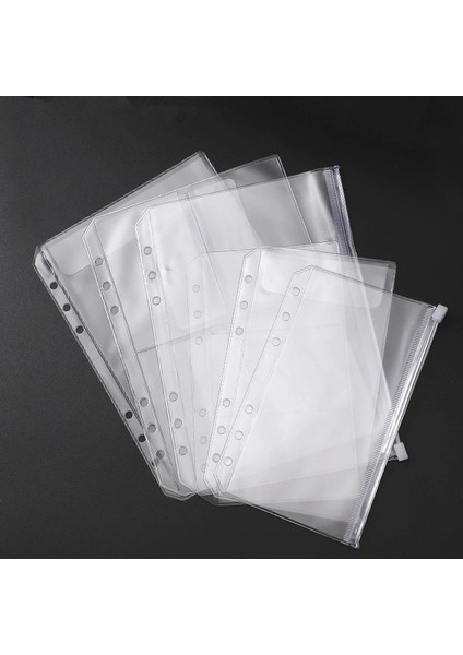A5 4 Adet Tarzı A5 A6 A7 Dosya Tutucu Standart Şeffaf Pvc Gevşek Yapraklı Kılıf Kendinden Stilli Fermuar Dosyalama Düzenleyici Ürün Bağlayıcı (Yurt Dışından) fiyatları