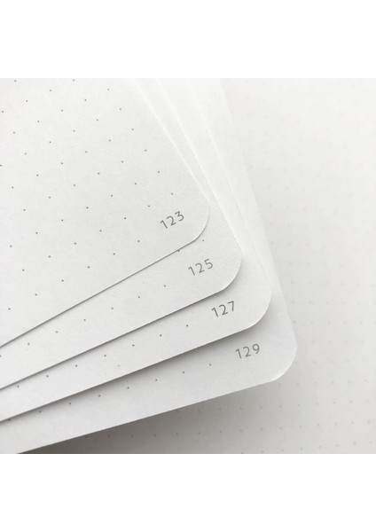 BEYAZ6676 Tarzı Noktalı 160 Sayfa Buke Bullet Nokta Izgaralı Defter Noktalı Günlük Çizim Eskiz DEFTERI-160GSM Kağıt, Iç Cep, Numaralı Sayfa P1- P160 (Yurt Dışından) modelleri