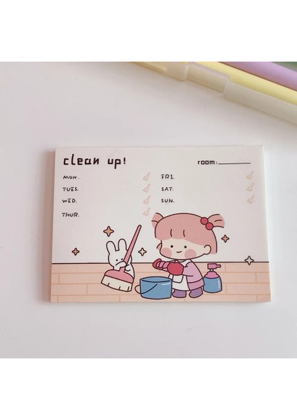 No.3 Tarzı Mınkys Kawaeets Bloknotlar Not Kağıdı Yapılacaklar Listesi Kontrol Listesi Günlük Planlayıcı Not Defteri Paperlaria Kore Okul Kırtasiye (Yurt Dışından)